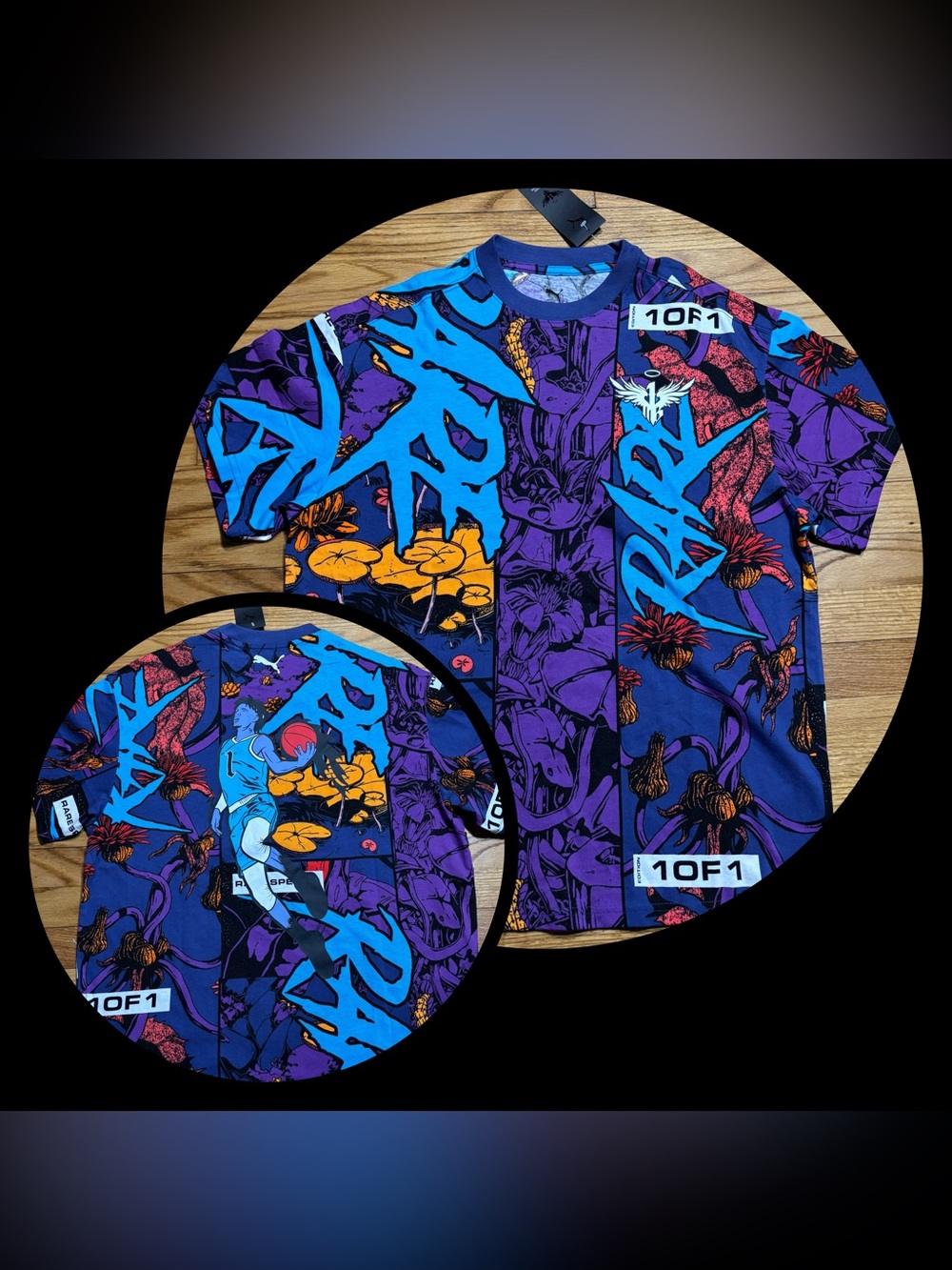 Puma Melo Phoenix AOP Multi Color T-Shirt men’s sz Small New